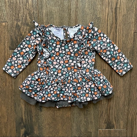 12M floral tutu onesie - Picture 1 of 3